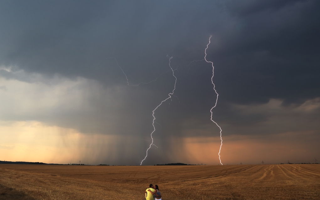 Bouřkové překvapení na Kladensku 14. 8. 2015