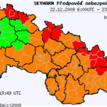 Předpověď nebezpečných jevů na 22.12.2009