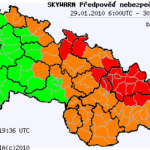 Předpověď nebezpečných jevů na 29.1.2010