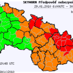 Předpověď nebezpečných jevů na 29.1.2010