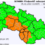 Předpověď nebezpečných jevů na 5.2.2010