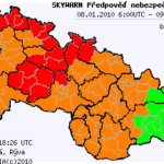 Předpověď nebezpečných jevů na 8.1.2010