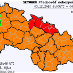 Předpověď nebezpečných jevů na 3.12.2010