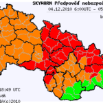 Předpověď nebezpečných jevů na 4.12.2010