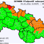 Předpověď nebezpečných jevů na 4.2.2011