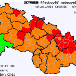 Aktualizace předpovědi nebezpečných jevů na 8.4.2011