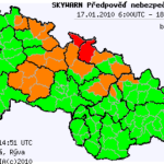 Předpověď nebezpečných jevů na 17.1.2010