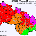 Aktualizace předpovědi nebezpečných jevů na 5.1.2012