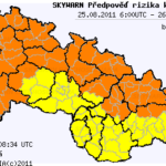 Předpověď konvektivních bouří na 25.8.2011