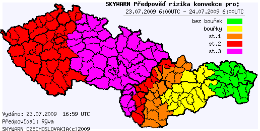 Aktualizace předpovědi na 23.7.2009 – v2