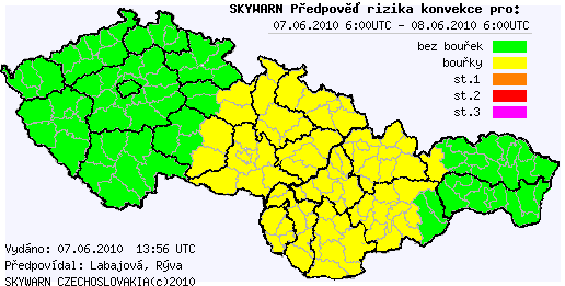 Aktualizace předpovědi na 27.5.2010