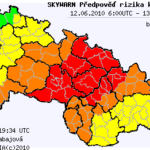 Předběžná předpověď konvektivních bouří na 12.6.2010