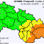 Předběžná předpověď konvektivních bouří na 13.6.2010